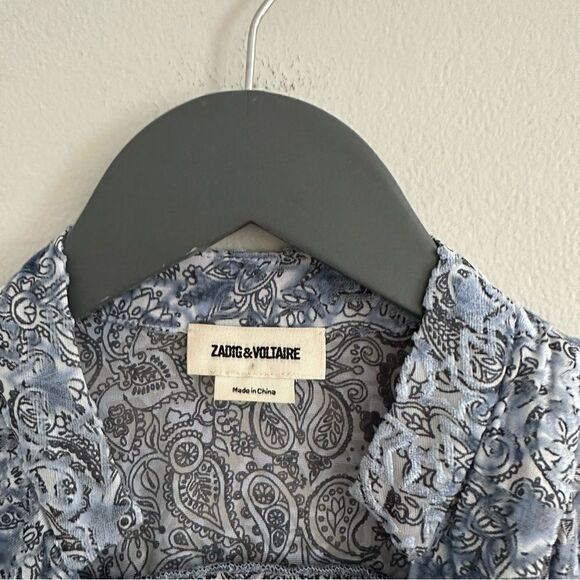 Zadig & Voltaire Tori Velous De Blouse - Picture 6 of 10